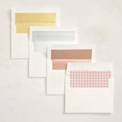 "Classic Bunny" - Fill-in Invitations in Blush by Megan Davis - Envelope Liners