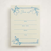 "Mediterraneo" - Fill-in Invitations in Ocean by Pati Cascino - Front