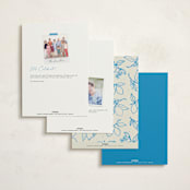 "Mediterraneo" - Fill-in Invitations in Ocean by Pati Cascino - Back of Card Options