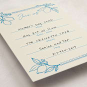 "Mediterraneo" - Fill-in Invitations in Ocean by Pati Cascino - Detail