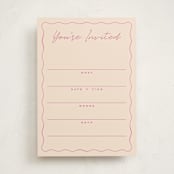 "candlesticks" - Fill-in Invitations in Bubblegum by Ellen Schlegelmilch - Front