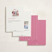 "candlesticks" - Fill-in Invitations in Bubblegum by Ellen Schlegelmilch - Back of Card Options