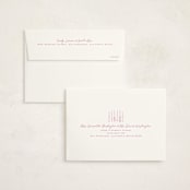"candlesticks" - Fill-in Invitations in Bubblegum by Ellen Schlegelmilch - FREE Recipient Addressing