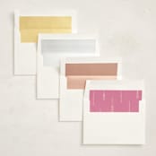 "candlesticks" - Fill-in Invitations in Bubblegum by Ellen Schlegelmilch - Envelope Liners