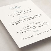 "Empire" - Fill-in Menus in Dusty Blue by Jennifer Postorino - Detail