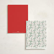 "Festive Vine" - Fill-in Menus in Crimson by Susan Moyal - Back of Card Options