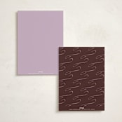 "cotillion" - Fill-in Menus in Plum by Megan Davis - Back of Card Options