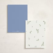"Sweethearts" - Fill-in Menus in Periwinkle by Design Lotus - Back of Card Options
