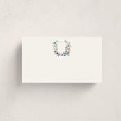 "wildflowers crest" - Fill-in Place Cards in Lavender by Cass Loh - Flat Version Available