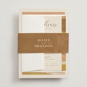 "Rustic Union" - Belly Bands in Sunset by Michelle Taylor - Assembled with Invitation