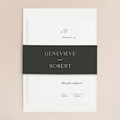 "Upper East" - Belly Bands in Charcoal by Megan Davis - Assembled with Invitation