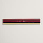"Holiday Tartan" - Belly Bands in Cranberry by Erin Deegan - Front