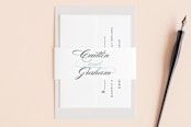 "Cordial Flourish" - Belly Bands in Arctic by Olivia Raufman - Assembled with Invitation