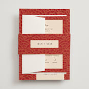 "Mizu Pattern" - Belly Bands in Ruby by Kanika Mathur - Assembled with Invitation