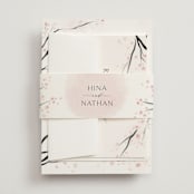 "Cherry Blossoms" - Belly Bands in Cherry Blossom by Stephanie Hawkes - Assembled with Invitation