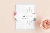 "Romantic Watercolor Flora" - Belly Bands in Dhalia by Petra Kern - Assembled with Invitation