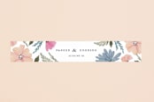 "Romantic Watercolor Flora" - Belly Bands in Dhalia by Petra Kern - Front