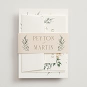 "Sprigs of Joy" - Belly Bands in Pearl by Leah Bisch - Assembled with Invitation