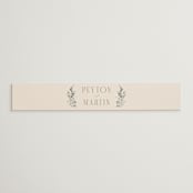 "Sprigs of Joy" - Belly Bands in Pearl by Leah Bisch - Front