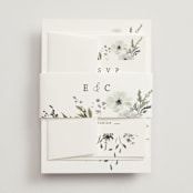 "Wildflower Garden" - Belly Bands in Lace by Hannah Williams - Assembled with Invitation