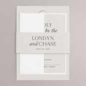 "Apropos" - Belly Bands in Au Lait by Design Lotus - Assembled with Invitation