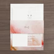 "Delicate brushstrokes" - Belly Bands in Blush by Lucrecia Caporale - Assembled with Invitation