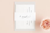 "Forever And" - Belly Bands in Black Tie by Kim Dietrich Elam - Assembled with Invitation