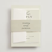 "Love and Faith" - Belly Bands in Vanilla by Louise Kay - Assembled with Invitation