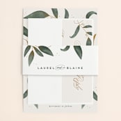 "Love Grows" - Belly Bands in Leaf by Leah Bisch - Assembled with Invitation