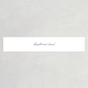 "One and Only" - Belly Bands in Classic Bride by Design Lotus - Front