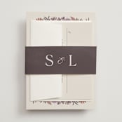 "Fleur" - Belly Bands in Sangria by Jen Owens - Assembled with Invitation