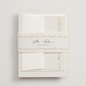 "delicate florals" - Belly Bands in Snow by Lori Wemple - Assembled with Invitation