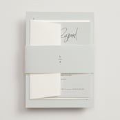 "Signature Script" - Belly Bands in Mint by Michelle Taylor - Assembled with Invitation