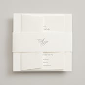"Regal" - Belly Bands in Snow by Melinda Denison - Assembled with Invitation
