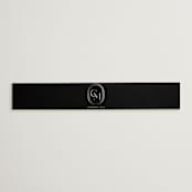"Modern Monogram" - Belly Bands in Latte by Jackie Crawford - Front