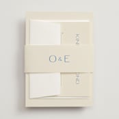 "Brooklyn" - Belly Bands in Cerulean by Ellen Schlegelmilch - Assembled with Invitation