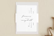 "Simple Elegance" - Belly Bands in Tuxedo by Phrosné Barwood - Assembled with Invitation