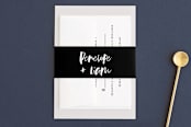 "Love Actually" - Belly Bands in Onyx by Design Lotus - Assembled with Invitation
