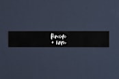 "Love Actually" - Belly Bands in Onyx by Design Lotus - Front