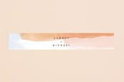 "Watercolor Wisp" - Belly Bands in Blush by Ariel Rutland - Front