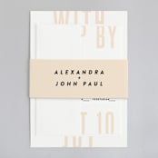 "With Great Joy" - Belly Bands in Peach by Up Up Creative - Front