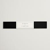 "Botanical Love" - Belly Bands in Black Tie by Susan Moyal - Front