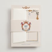 "Swan Crest" - Belly Bands in Royal by Cass Loh - Assembled