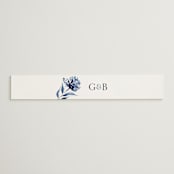 "A Wedding Watercolor" - Belly Bands in Cornflower by Chris Griffith - Front
