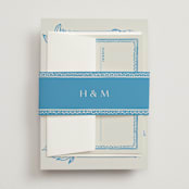 "Mediterraneo" - Belly Bands in Ocean by Pati Cascino - Assembled with Invitation