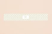 "Luxe Border" - Belly Bands in Gold by Sarah Brown - Front