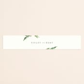 "Simple Pine Branches" - Belly Bands in Vanilla by Mere Paper - Front
