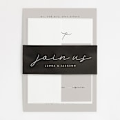 "Styled" - Belly Bands in Fog by Pixel and Hank - Assembled with Invitation