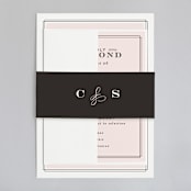 "Simply Framed" - Belly Bands in Blush by Maddy Hague - Assembled with Invitation
