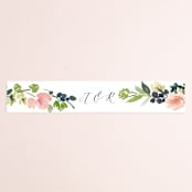 "Watercolor Wreath" - Belly Bands in Grapefruit by Yao Cheng Design - Front